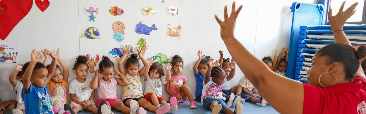 Kinderen bij kinderopvang