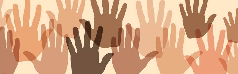 Multiethnic human palm
